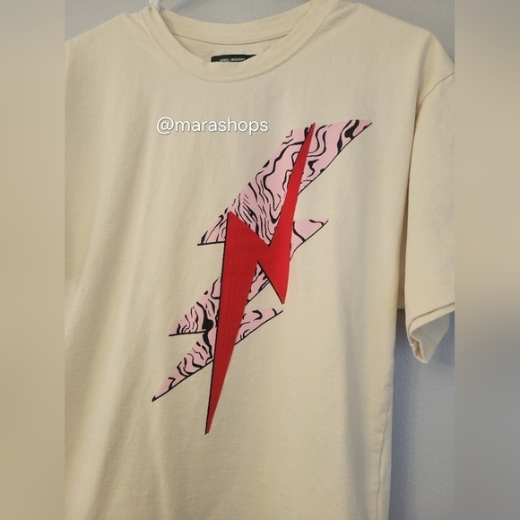 Isabel Marant Yates Ecru Printed T-shirt - Picture 3 of 7